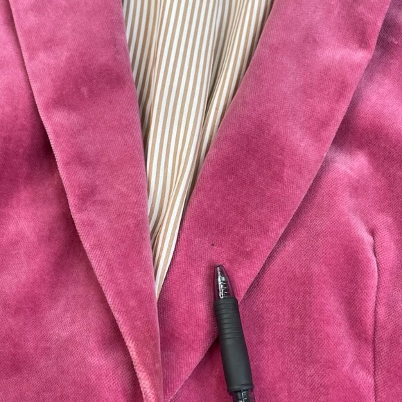 J Crew Parke Pink Velvet Blazer Jacket - Picture 6 of 14
